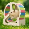 Animal Plastic Hamster Running Wheel Stable Base Silent Rodent Running Wheel 21cm Colorful Small Animal Wheel for Small Animals