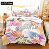 Set Copripiumino Ananas Misura Queen Microfibra Bambino Colorato Ananas Set Biancheria da Letto Singolo Tema Frutta Hello Summer Copripiumino