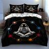 Astronaut planetary meditation Bedding Duvet cover sets Duvet covers Pillowcases gifts (1 * Duvet Cover 2 * Pillowcases, without duvet insert)