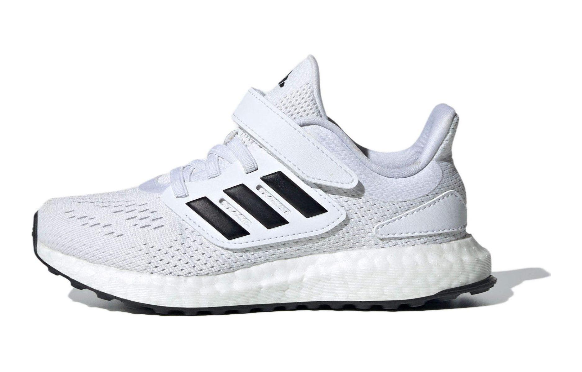 

Adidas Pure Boost Abrasion Resistant Lightweight Cushioning Low top Running Shoes White Black Kids ID8495 28