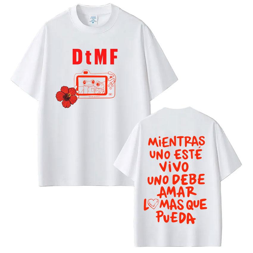 Rapper Bad Bunny Tour Debi Tirar Mas Fotos DTMF Merch TShirt Unisexs Women ONeck Hip Hop Loose Aesthetics Tees Streetwear