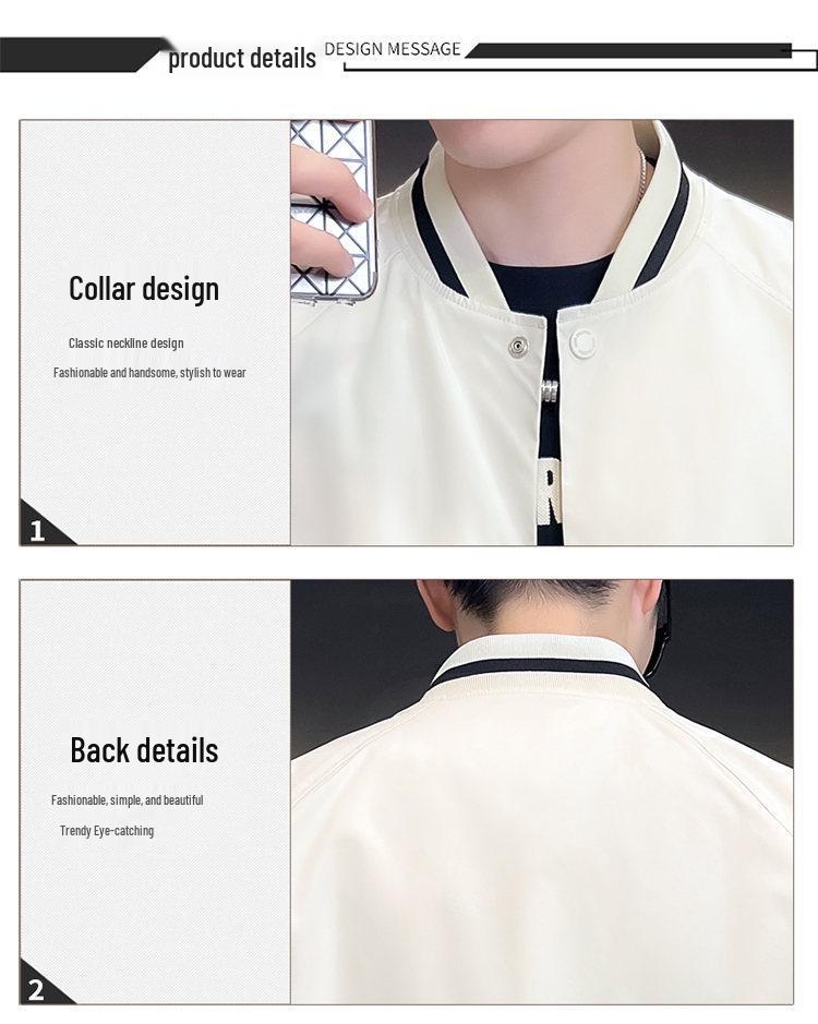 Autumn Workwear Long Sleeve Baseball Jacket