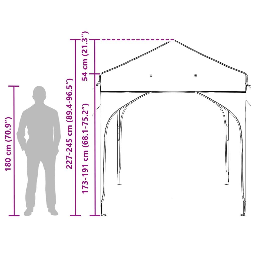 Pop Up Party Tent 194 X 194 X 245 Cm Blue