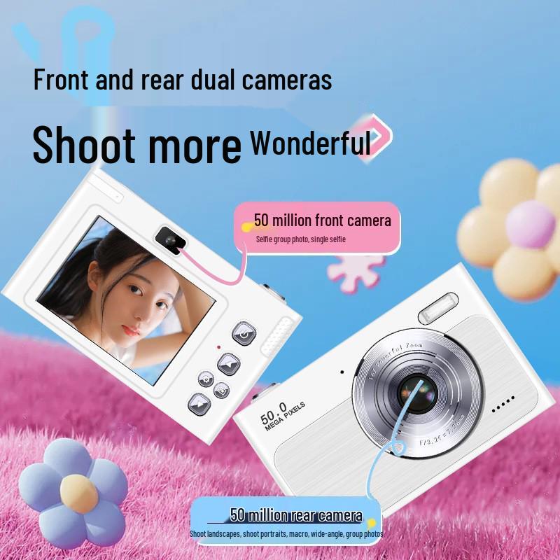 2025 Dual-Camera Retro Digital Student Travel Camera