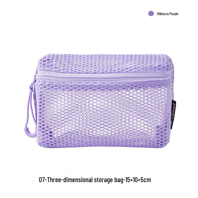 Dopamine Grid Dámská přenosná síťovaná kosmetická taška - Průhledná cestovní taška na toaletní potřeby a různé drobnosti