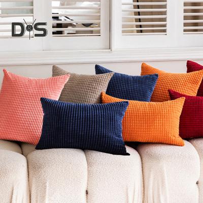 Throw Pillow Cover Corduroy Cushion Case with Hidden Zipper Boho Throw Pillow Case for Living Room Bed Sofa Farmhouse Home Decor