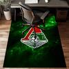Green And Red Soccer Emblem Printed Office Carpet Chair Cushion  Entryway Rug, Rugs for Living Room, Bedroom Christmas gifts