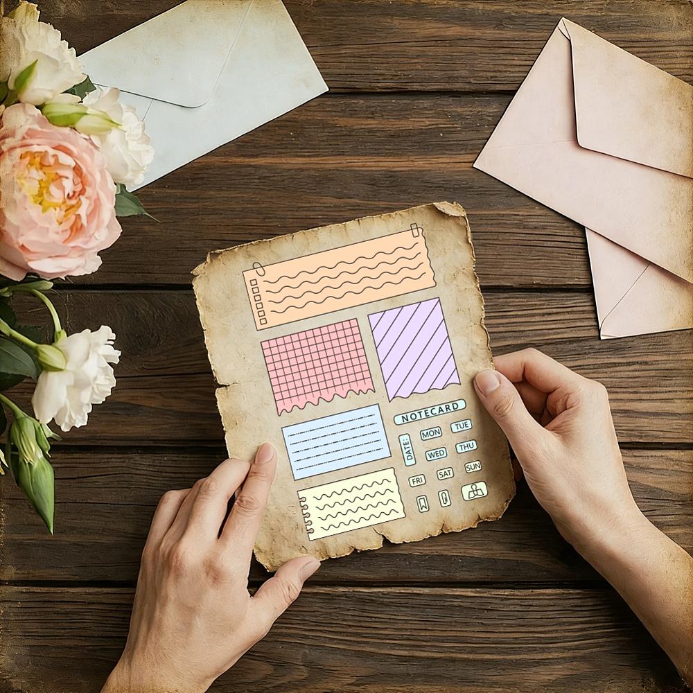 Plastic Clear Stamps for DIY Scrapbooking Photo Album Decorative Cards Making Mixed Shapes 160x110mm