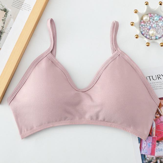 Summer Candy Color Patchwork Bandeau Camisole with Chest Pad and Anti-Exposure Back for Girls