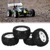 4pcs 82MM Front Rear Rubber Tires and 5 Spoke Wheel Rims Set for   144001 1Celsius14 RC Off Road Car