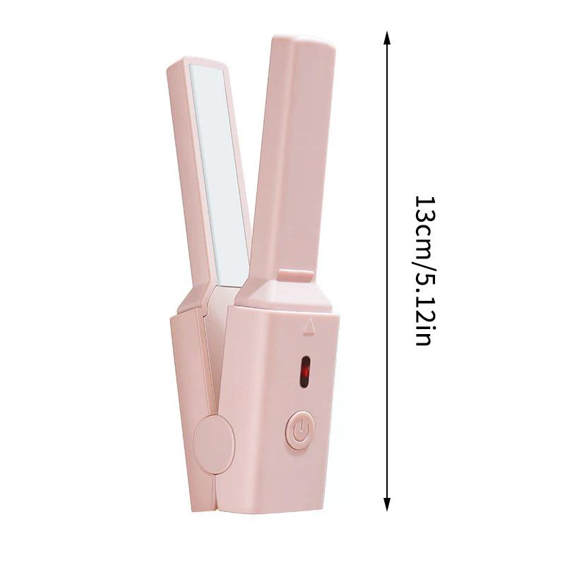Portable Mini Cute USB Straight Hair Stick Hair Straightener Dormitory Small Power Splint Fluffy Bangs Straight Hair Curling