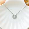 Korean Fashion Zircon Horseshoe Necklace: Luxurious, Versatile Accessory for Any Occasion