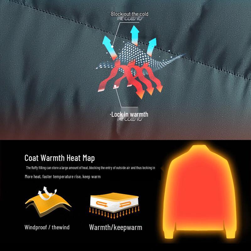 Baleno Men's Hooded Padded Winter Jacket