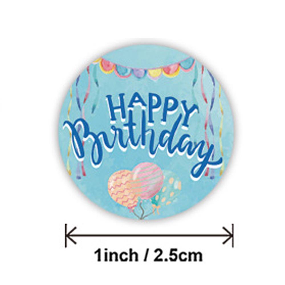 100-500 Stück Niedliche Alles Gute zum Geburtstag Aufkleber Geburtstag Geschenk Dekoration Etikett Verschlussetikett Kinderspielzeug Geschenkverpackung Scrapbooking Aufkleber