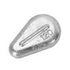 Cross-Shaped Plastic Core Chicken Heart Lead Sinker – Flat Design, Line-Friendly Fishing Accessory for Freshwater and Sea