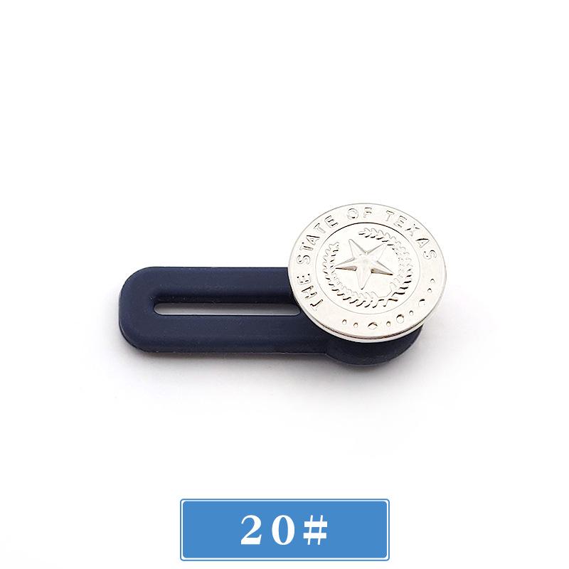 Adjustable No-Sew Waist Extension Button for Jeans