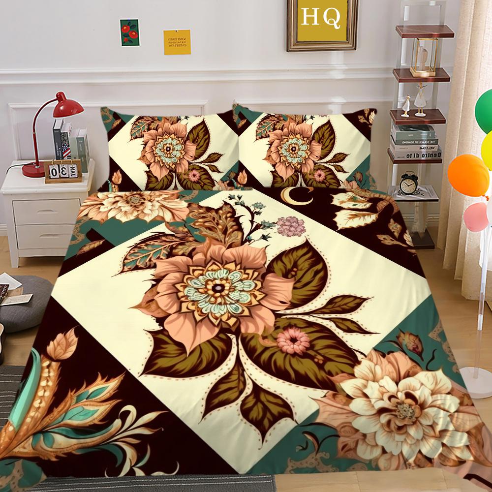 Zestaw poszewek na pościel King Size Kobieta Luksusowa pościel domowa Poliestrowa narzuta na kołdrę Zestaw poszewek na kołdrę