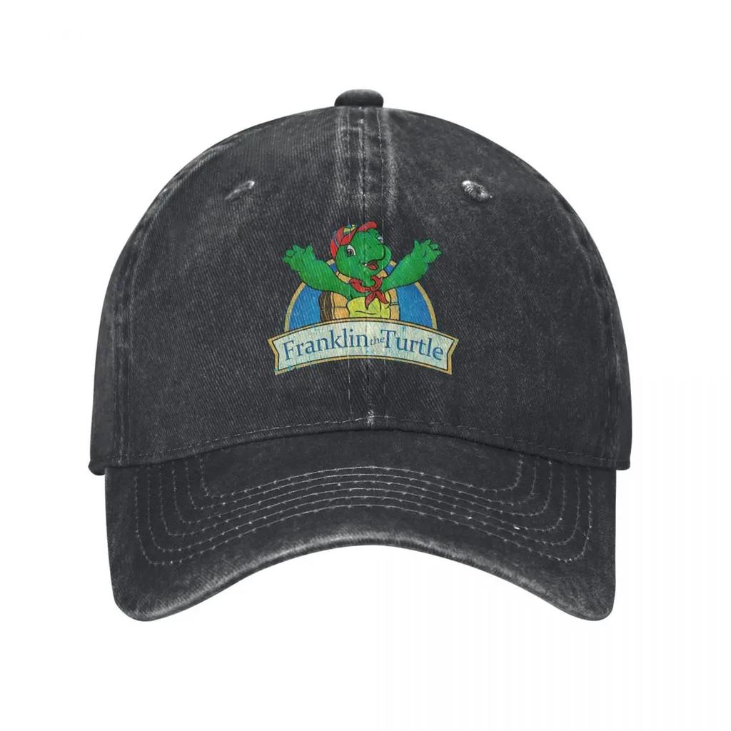 Vintage Franklin Die Schildkröte Baseballkappen Mode Gewaschene Denim Hüte Verstellbare Kappe Sport Baseball Cowboyhut für Unisex