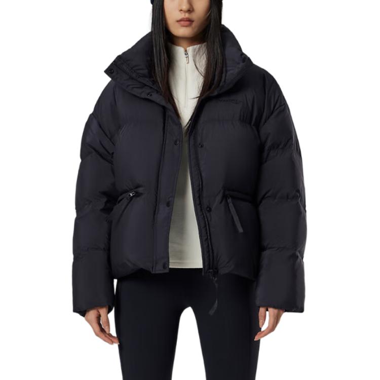 SAUCONY Lightweight Short Soft Loose Down Jacket Women Jackets Black SC1240051C-BK01