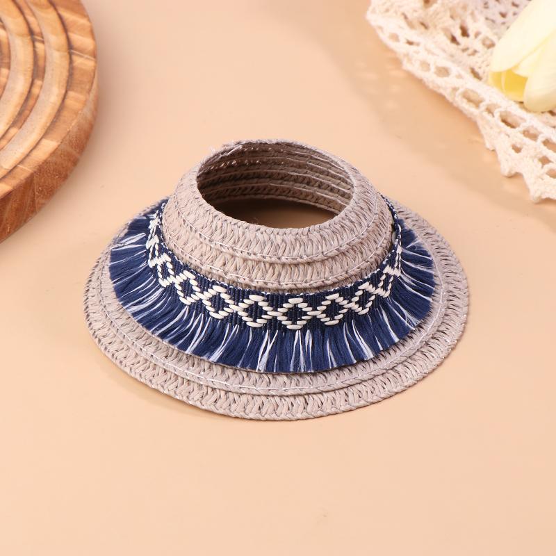Mini Doll Straw Hat Empty Top Plush Dolls Clothes Accessories Cute Dolls Decoration Pretend Play Toys