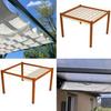 Retractable Sun Shade Sail, Sun Shade Canopy with Eyelets And Rope, Adjustable Shade Cover Sun Protection Waterproof Outdoor Awning for Garden Patio