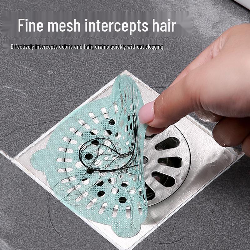 Disposable Bathroom Drain Hair Catcher - Anti-clogging Toilet Filter Screen