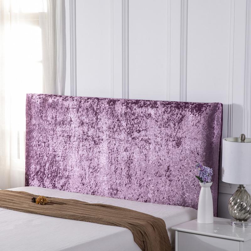 Luxury Elastic All-inclusive Bed Headboard Cover Crushed Velvet Non-Slip Head Board Covers  Bed Back Dust Protector Cover