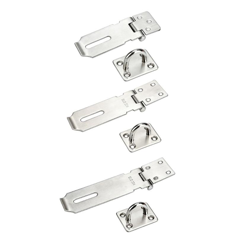 Anti Theft Hasp Staple Shed Latches With High Security Rusts Resistance Door Lock Padlock Clasp Furniture Accessories