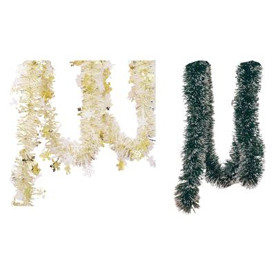 Christmas Twist Garland Sparkly 70.87 Inch Xmas Garland Glittering for Ceiling Thanksgiving Holiday Christmas Tree Decor