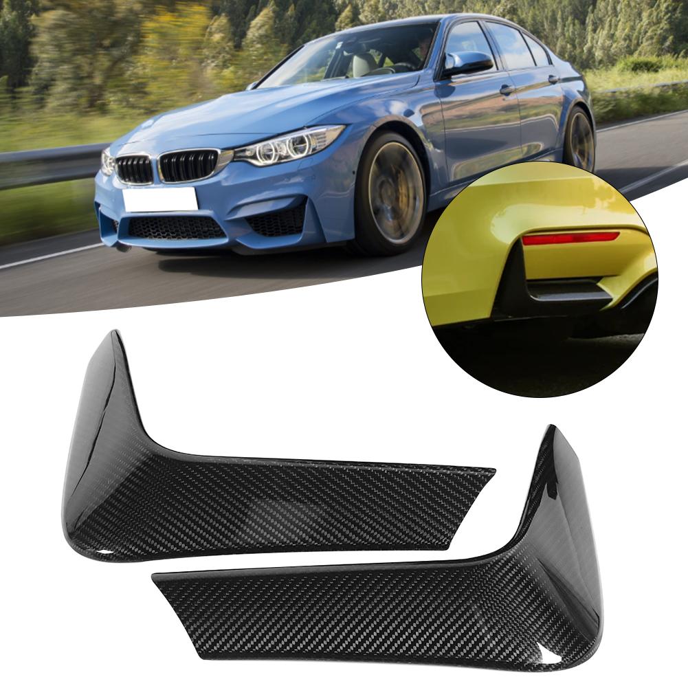 Carbon Fiber Rear Bumper Spoiler Trims Corner Anti Crash Cornerite Valance Flaps Fits for F80 M3