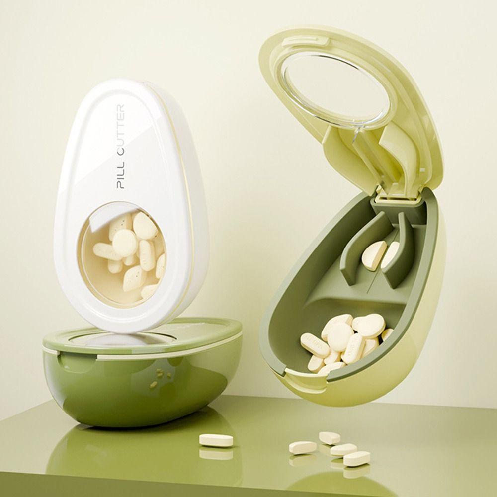 Creative Mini Medicine Box Avocado Shape Pill Case Pill Container Organizer  Travel Pill Box