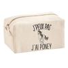 Multifunction Pouch I Can't Pony Birthday Christmas Gift Original Personalized Idea | School Pouch Office Supplies