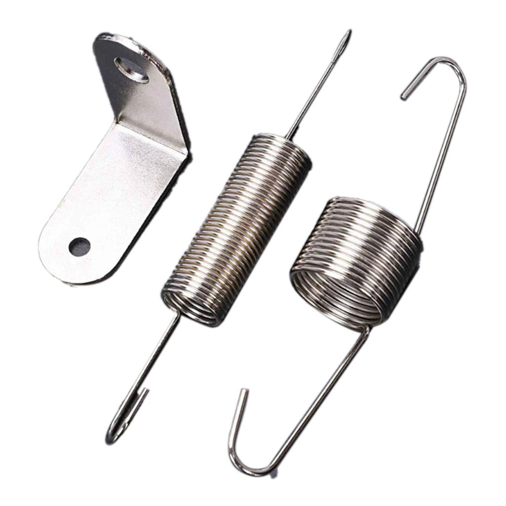 1 set Kit Molla di Ritorno Acceleratore Cromata Staffa Molla di Ritorno Acceleratore Doppia Molla Per Parti Auto SBC BBC 302 350