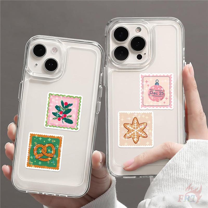 50Pcs/Set Pink Christmas Stamp Series 02 Stickers DIY Fashion Waterproof Doodle Decals Stickers