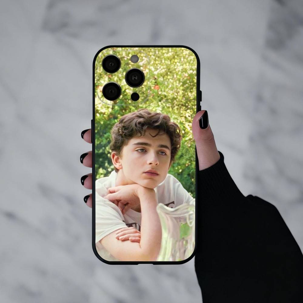 Young Hero T-Timothee C-Chalamet Phone Case For iPhone 17pro,16,15,14,13,12,11 Plus,Pro Max,XS,Soft Silicone Black Cover
