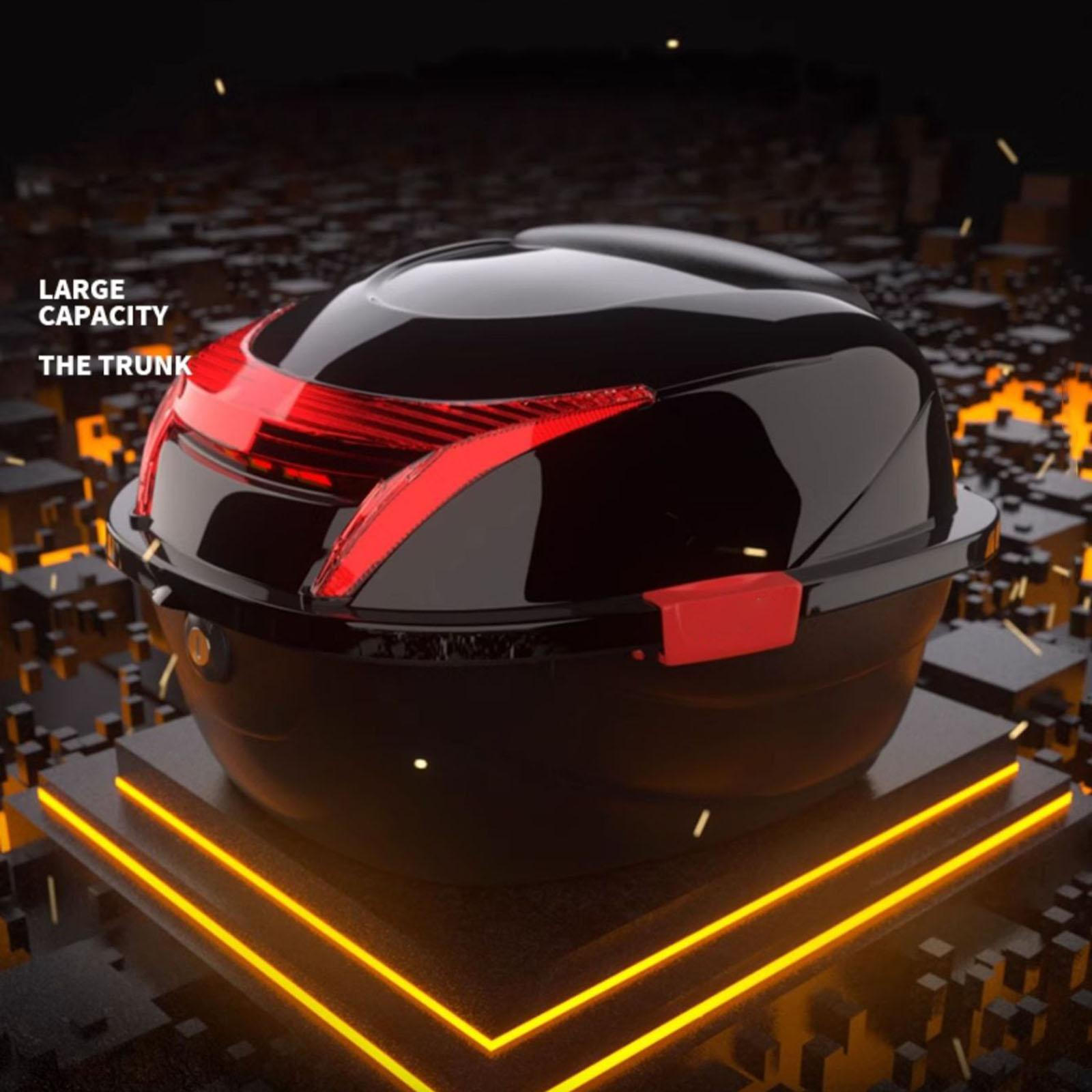 Мотоциклетный кофр Электровелосипед Универсальный Простая установка Водонепроницаемый Мотоциклетный задний кофр чёрный