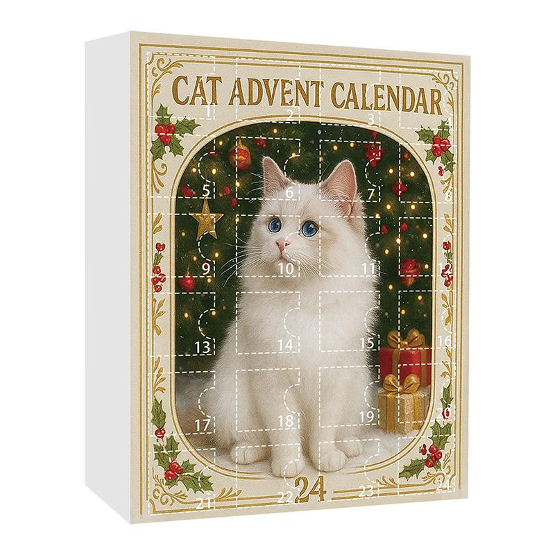 Cat Lovers Advent Calendar 2025, Cat Advent Calendar 2025 With 24 Cat Figurines, Cute Christmas Holiday Countdown Gift