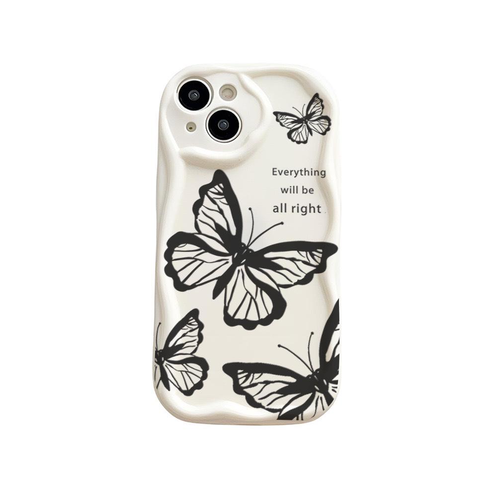 Stylish Butterfly iPhone Case for Apple 16 Pro Max, 15 Plus, 14, 13, 17 - Anti-fall Design