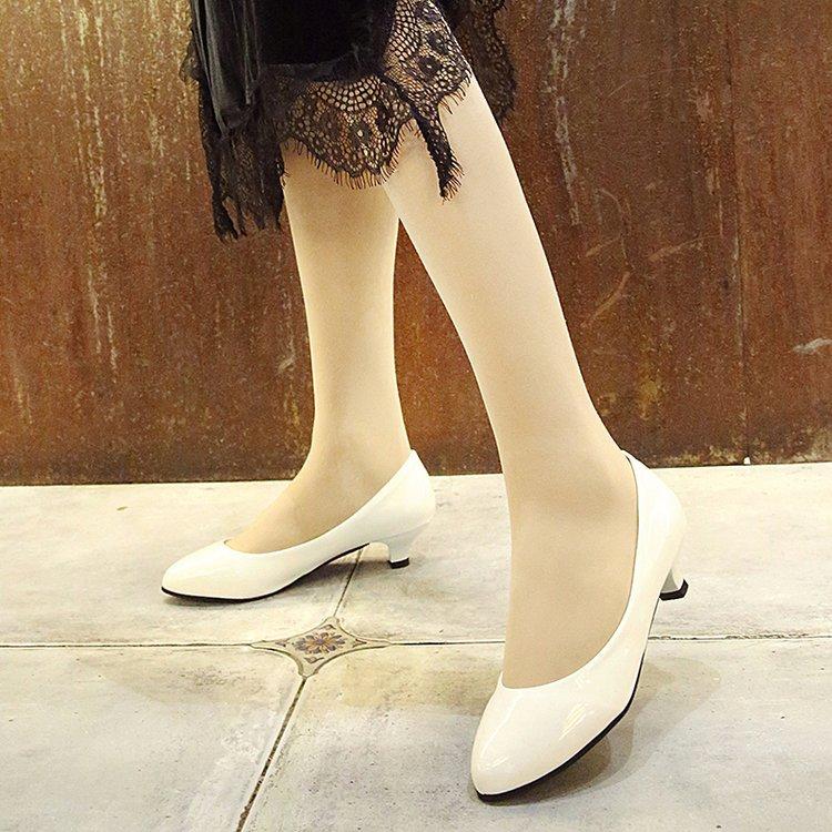 Women's shoes new spring work shoes women's black work leather shoes versatile single shoes children