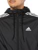 Adidas Essentials Woven Windbreaker NDX46 Black 3-Stripes Men's (IB0378) J/3XL