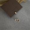 925 Sterling Silver INS Glossy Small Earrings for Women Fashion Temperament 14K Gold Plated Ear Jewelry Gift