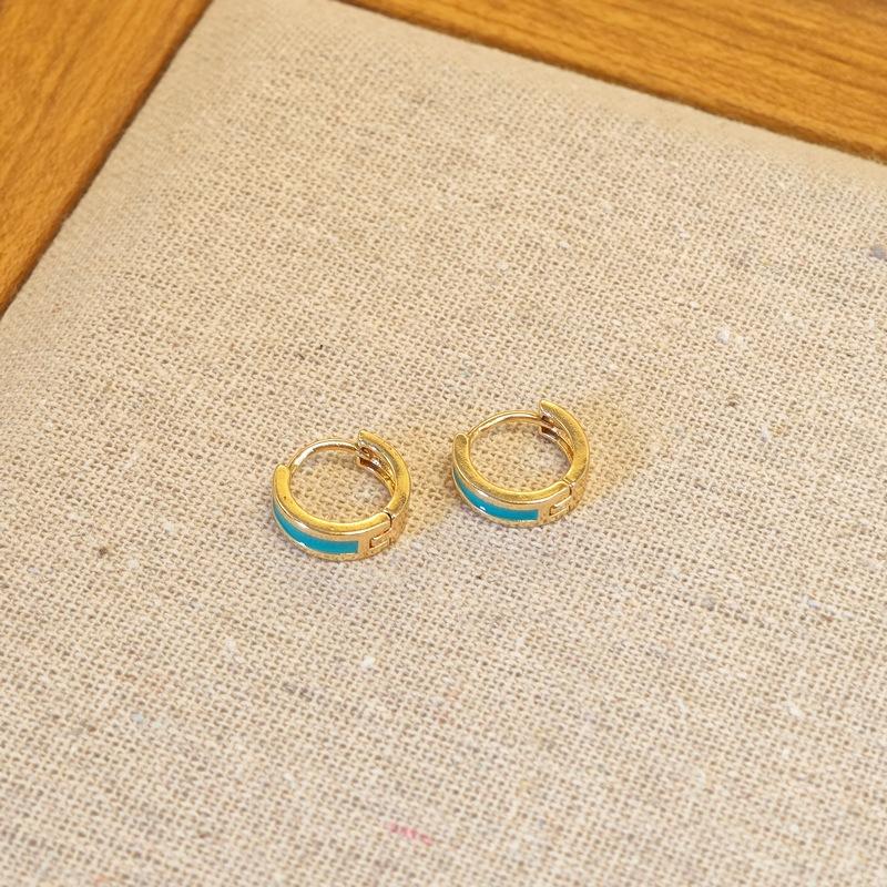 Wind Ohrringe Schmuck Gold farbige Tropfen geometrische Loop Ohrringe