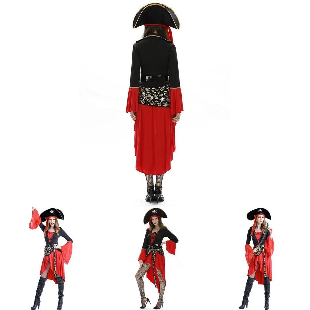 Breathable Women Adult Pirate Costume With Exquisite Workmanship For Parties