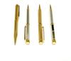 Brass Hexagonal Rotating Engraved Ballpoint Pen and Mechanical Pencil Premium Two-Pack Set, Silver, Boxed, K7-6KS-2-S