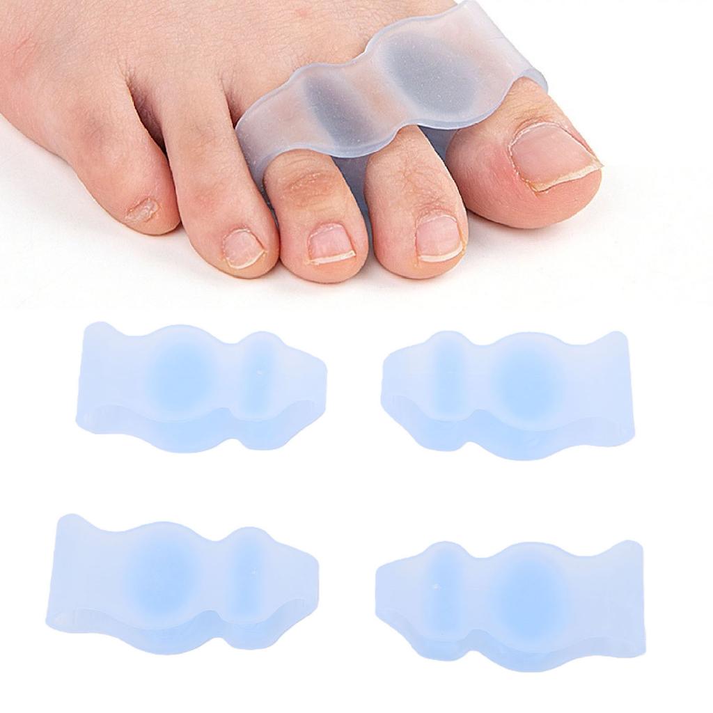 2 Pairs Toe Separators Spacers Soft SEBS Ergonomic Toe Straightenerss for Overlapping Toes
