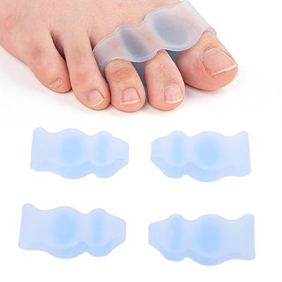 2 Pairs Toe Separators Spacers Soft SEBS Ergonomic Toe Straightenerss for Overlapping Toes