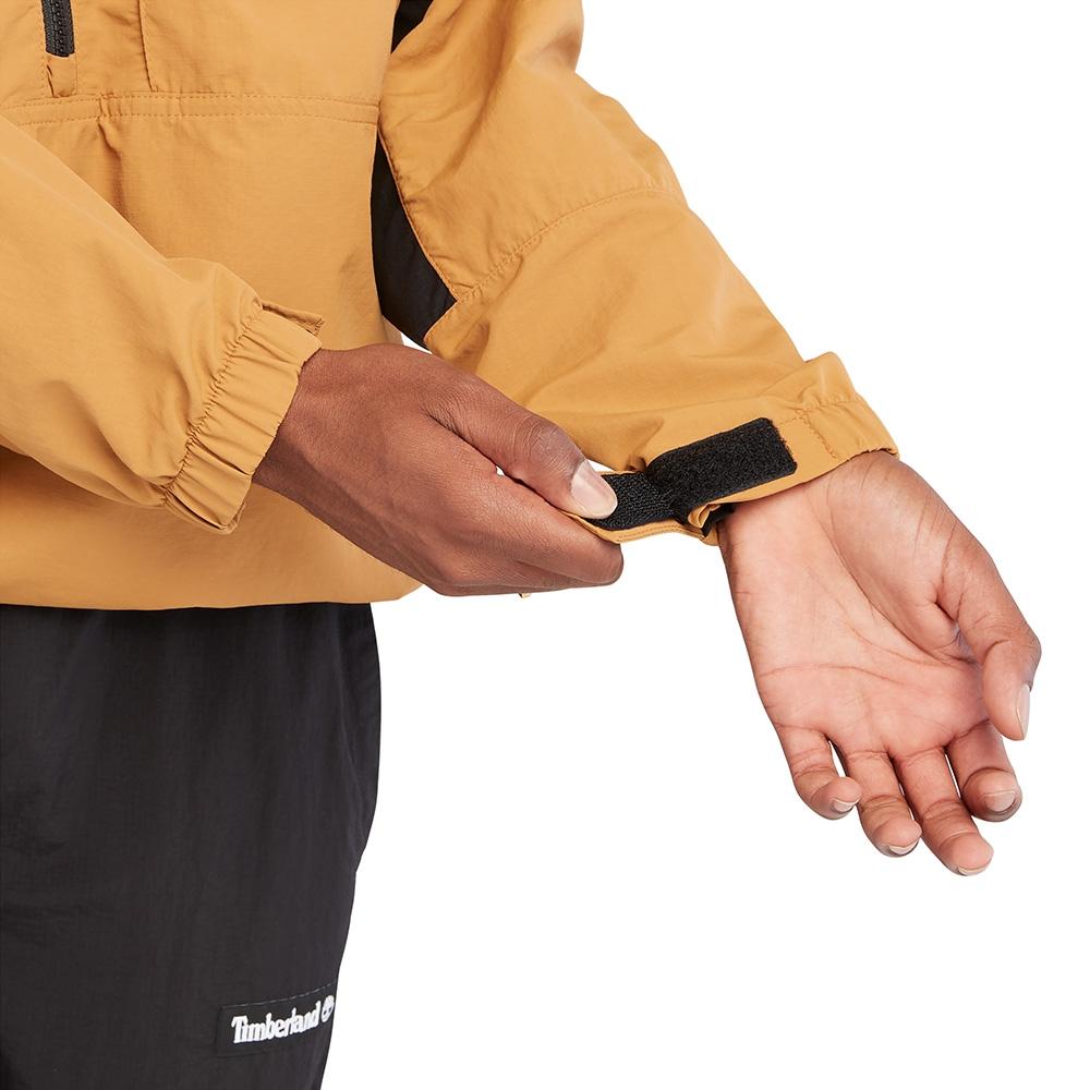 Timberland Color Block Half Zip Stand Collar Jacket Unisex Jacket Wheat A5VDF-P47