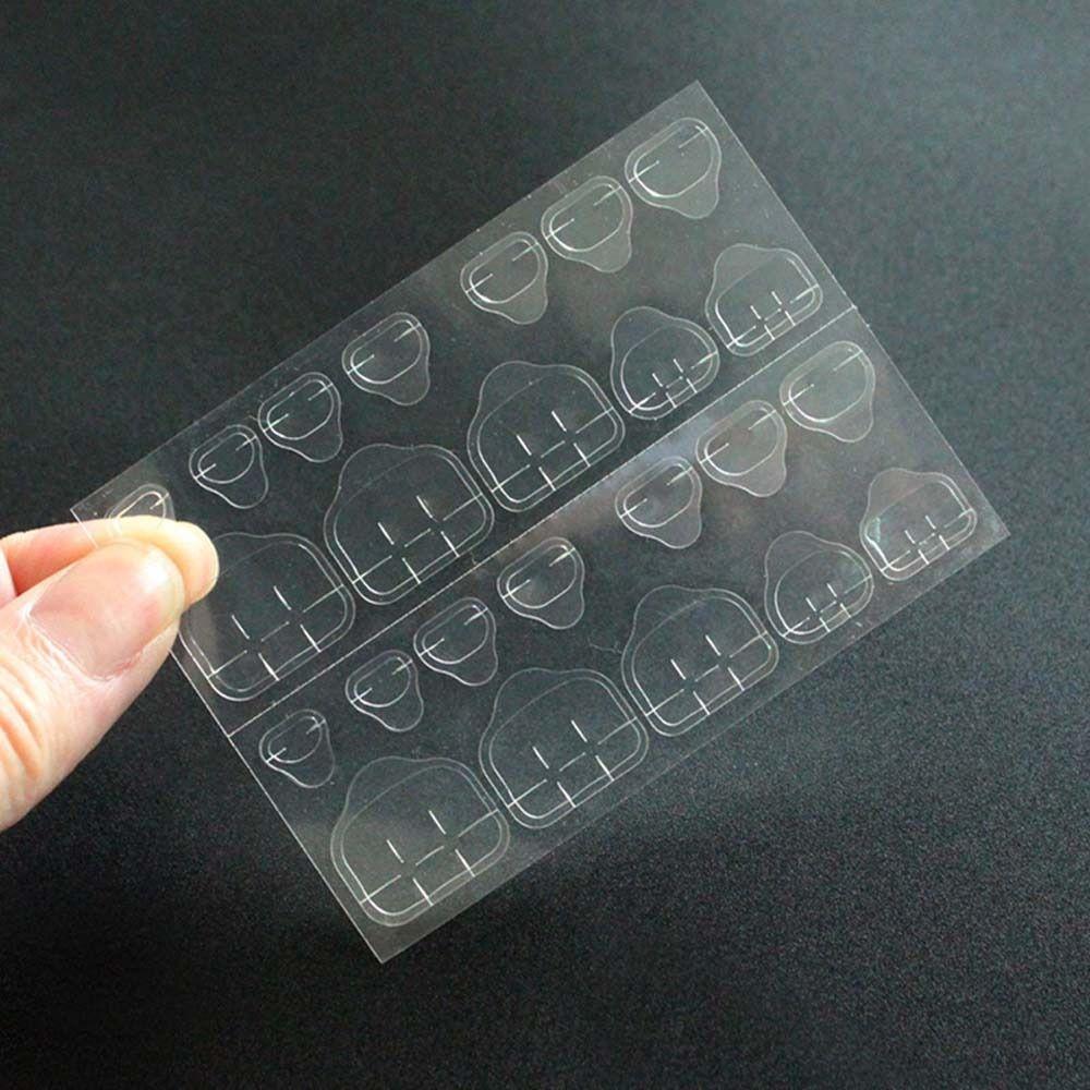 Adhesive Tabs Transparent False Nail Stickers Fake Nail Tips Double-Sided Tapes Toenails Jelly Tape