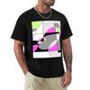 Modern Geometric Abstract In Pink Lime Green Gray White Black TShirt Unisex T Shirts Graphic TShirt