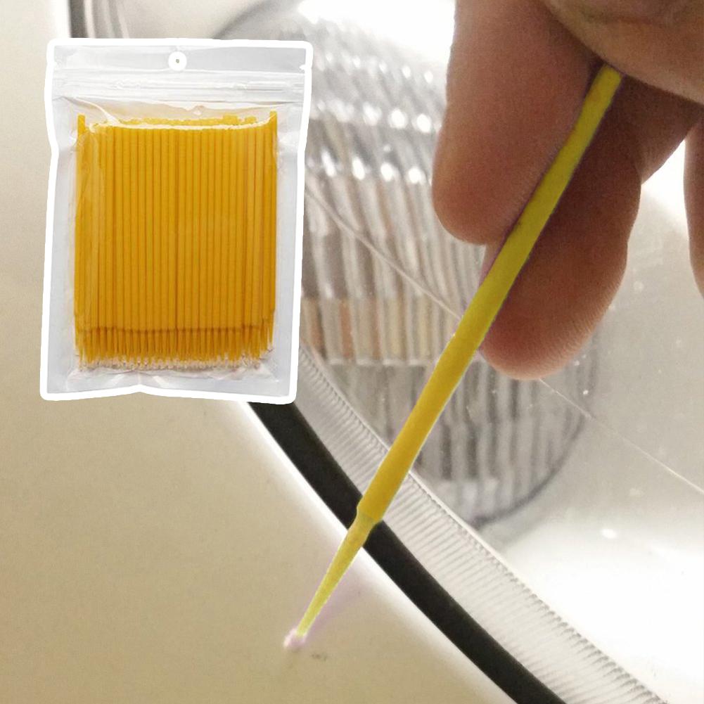 100pcs Car Maintenance Cotton Swab Multi-Purpose Cleaning Stick For Keyboards Car Computer Painting Crafting Equipment Cleaning